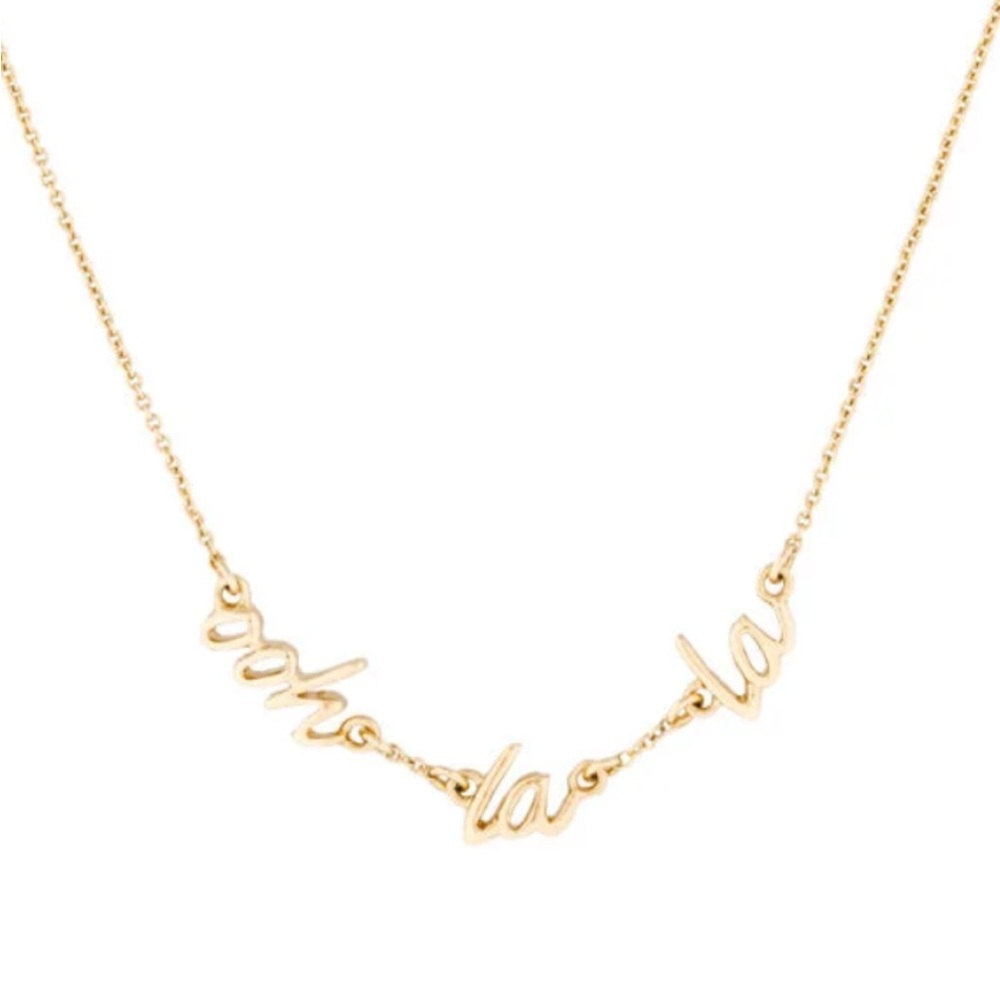 Kate Spade “Ooh La La” gold plated necklace